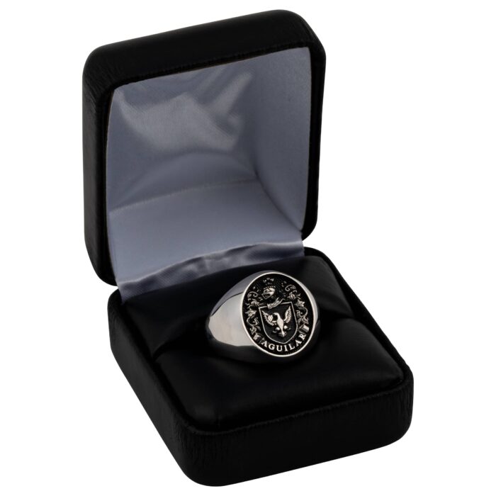 My Lineage Family Crest Ring Set – Elegant rings featuring your unique family coat of arms, crafted with detailed artistry and precision